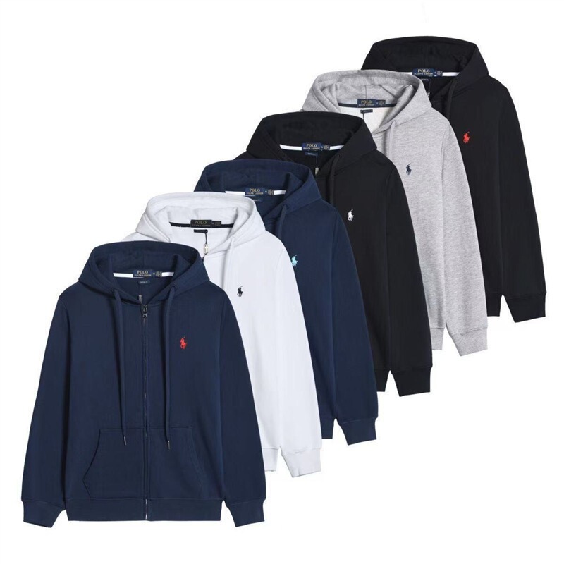 Cross-Border Spring and Autumn Thin Zipper Men's Casual Hooded Cardigan Solid Color Sweatshirt Printed Unisex Loose Wholesale