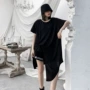 夏季不规则套头宽松t恤裙