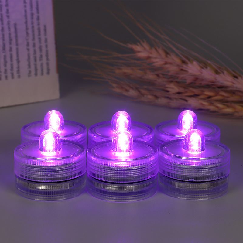 Impermeable vela luz del tanque de peces luz DE BUCEO colorido sumergido vela luz bar fiesta boda decoración accesorios electrónicos