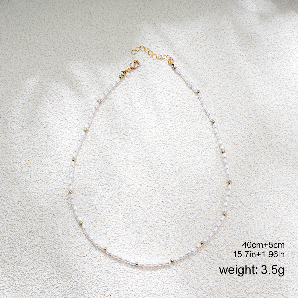 얇은 3mm 진주 목걸이 XL0183
