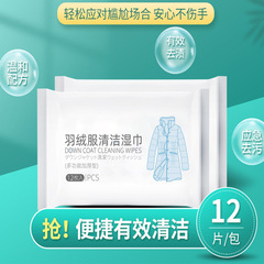 羽絨服免洗清潔濕巾學生用家用去污清潔濕巾免水洗乾洗羽絨服濕巾
