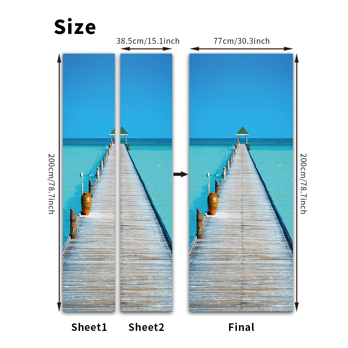 Pegatinas para puertas 3D respetuosas con el medio ambiente, autoadhesivos, fabricantes de origen al por mayor, patrones populares transfronterizos de alta definición, adhesivos para puertas impermeables, a prueba de aceite y antiincrustantes