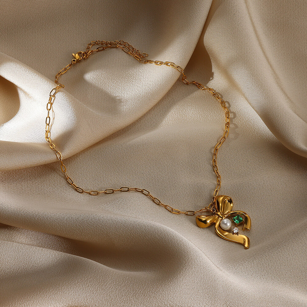 Carré Star Fleur Style IG Acrylique Perle Zircon Acier Inoxydable 304 Pendentif Incruster Fermeture À Boucle De Type Homard display picture 19