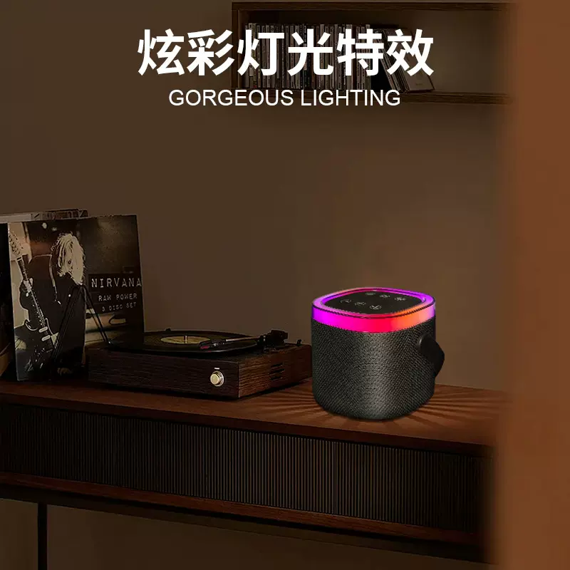 厂家批发蓝牙音箱家用无线k歌音响话筒麦克风户外唱歌小型家庭ktv