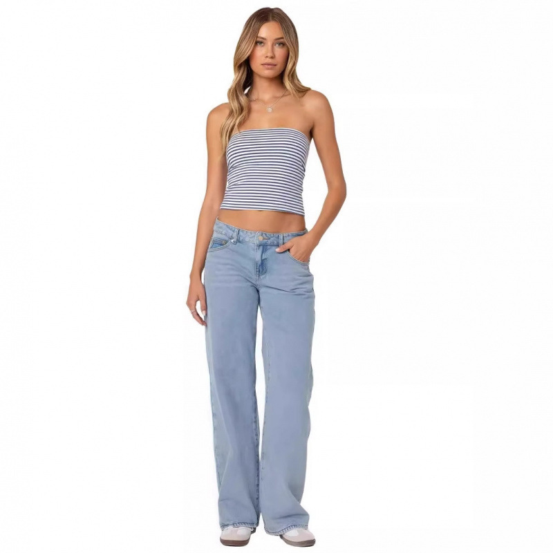 American Retro Style Spicy Girl Low-Waist Straight-Leg Washed Casual Slim-Fit Jeans Versatile Trendy Women's Fashion American Retro Style Spicy Girl Low-Waist Straight-Leg Washed Casual Slim-Fit Jeans Versatile Trendy Women's Fashion