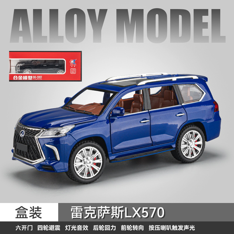 1:24 gran G G63 modelo de coche de aleación grande vehículo todoterreno de seis puertas con sonido y luz Tire hacia atrás coche de juguete para niños