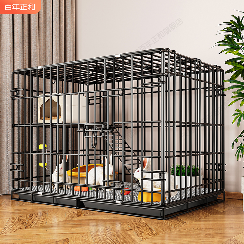 Large Indoor Rabbit Cage for Home Use, Suitable for Dwarf Rabbits, Guinea Pigs, and Small Rabbits