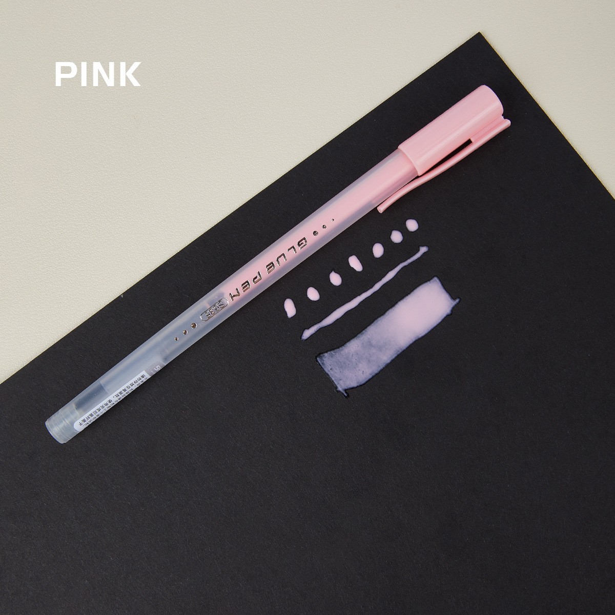 Shanzhi tipo de pluma dispensadora creativa pegamento de color de secado rápido al por mayor para niños DIY hecho a mano pluma dispensadora de diario