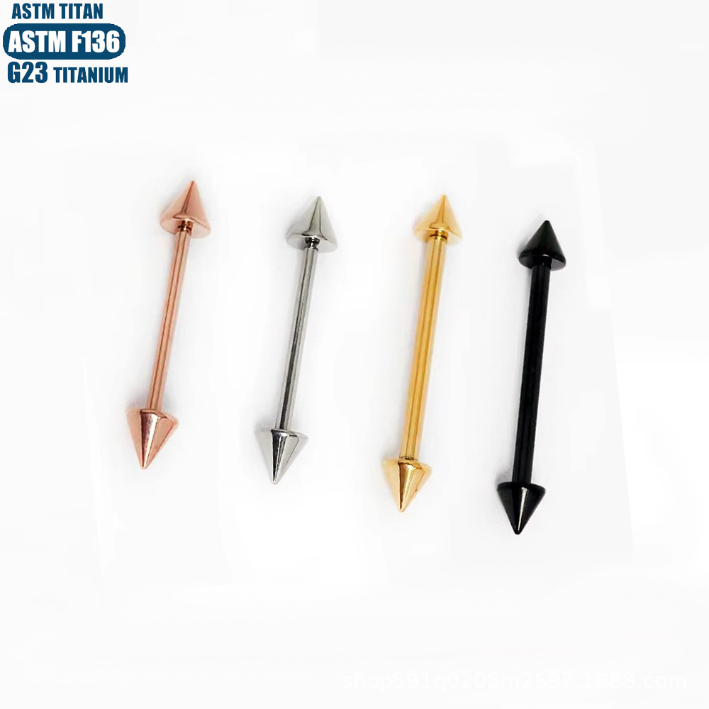 16G labret stud size and finish detail