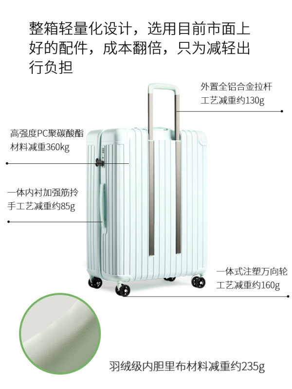 14寸行李箱PC登机拉杆箱女小皮箱包高颜值20寸登机旅行箱|undefined
