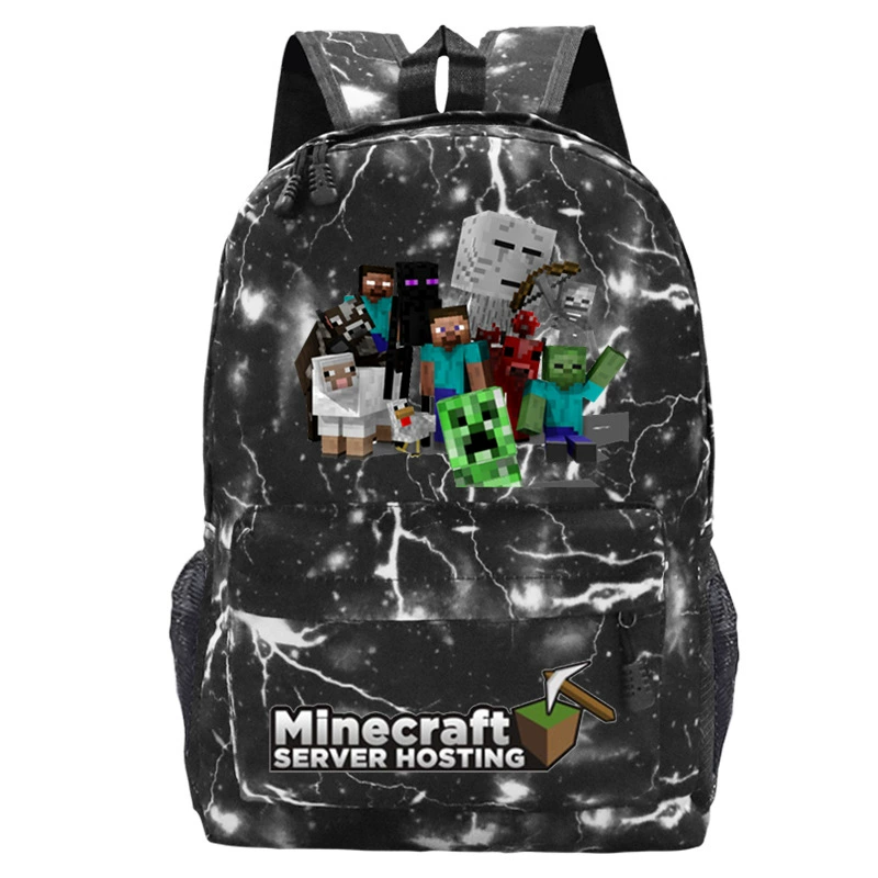 Детский рюкзак-плечевая сумка (Minecraft), принтая школьная сумка, один размер, легкий 0.311 кг