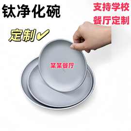 跨境网红钛净化盘子户外野餐餐盘餐具托盘水果沙拉盘家用创意菜盘