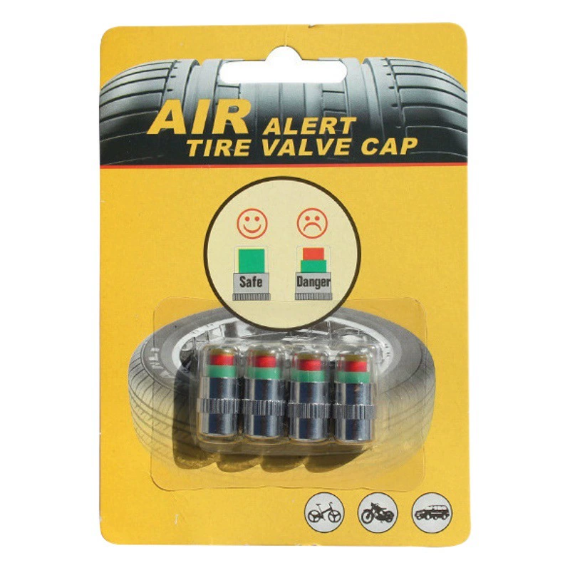 Колпачок контроля давления в шинах автомобиля визуальное устройство предупреждения о давлении в шинах детектор давления в шинах колпачок для обнаружения шин 4 шт.