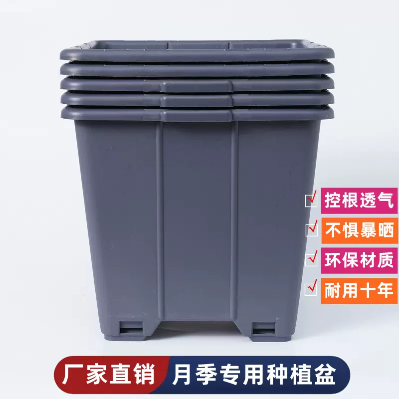 月季专用花盆加大号透气阳台长方形爬藤种植盆控根加仑盆养棒棒糖
