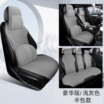 Sürətlər qutusu və əl tormozu başlıqları – all seasons, breathable seat cover - zero-run-c10-light-gray-semi-enclosed-base-five-seater-luxury-version