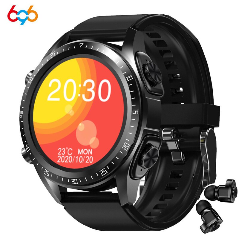Cross-border explosions JM03 smart watch TWS headset sports two-in-one heart rate monitoring Bluetooth call tone