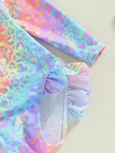 1-6 Years Kids Baby Girl Swimsuits Fish Scale Print
