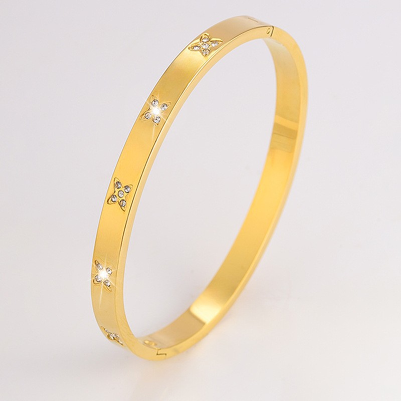 【120】SZ394-1 golden butterfly full diamond bracelet