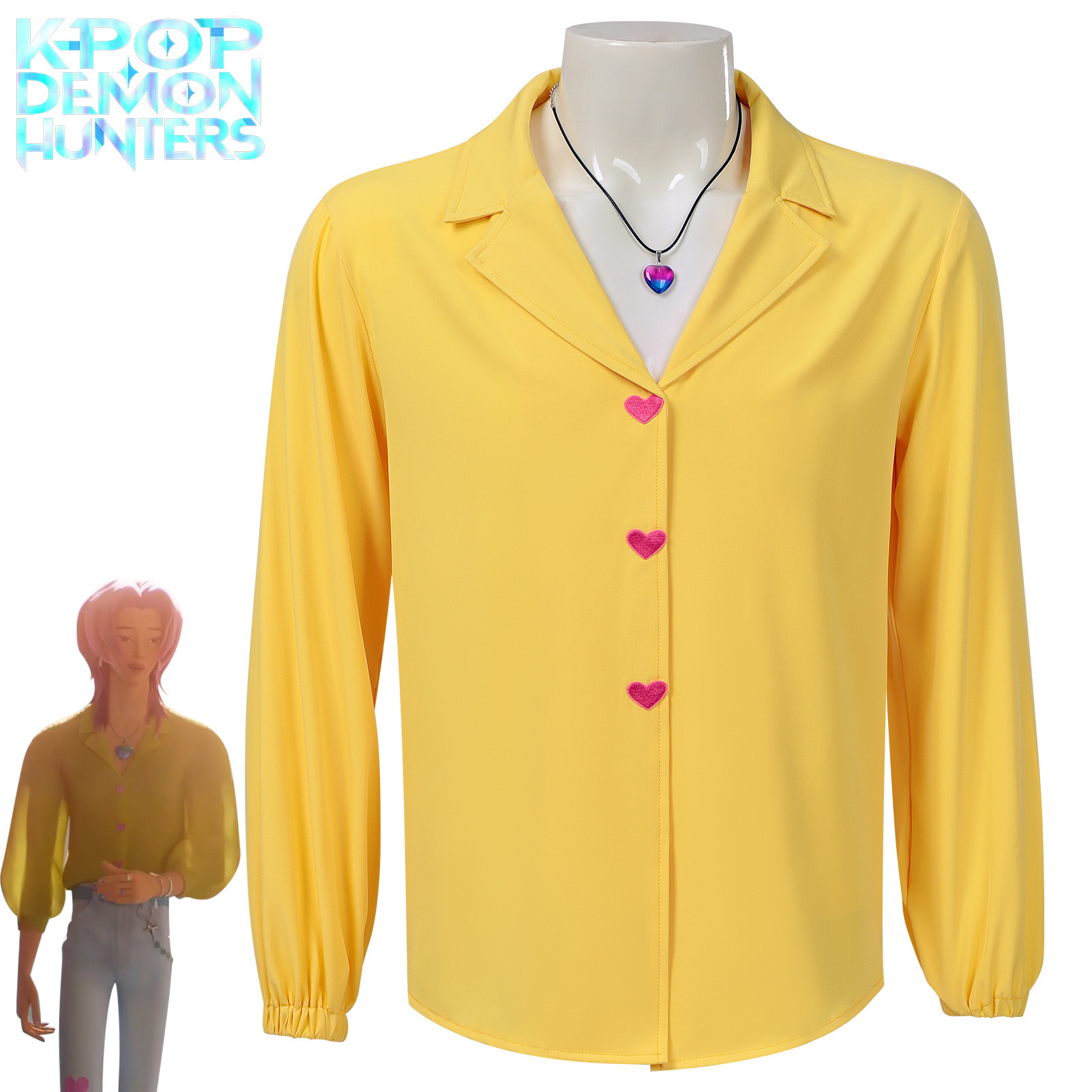 Camisa Estampada de Cosplay Anime de Poliéster para Hombre para Actuaciones y Fiestas
