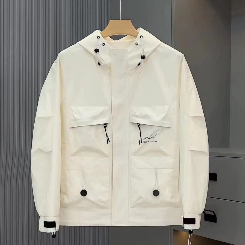 Herrenbekleidung Herren Frühlingsjacke Frühling Herren All-Match High-End Herrenjacke mit Kapuze Arbeitsjacke Lässiger Jugend-Studenten-Stil_voghion.com