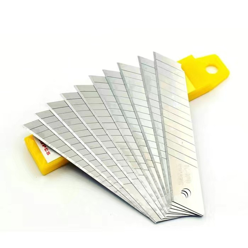 Fábrica al por mayor 18mm gran grueso arte cuchillo hoja en caja dieléctrica papel pintado a papel corte cuchillo arte hoja