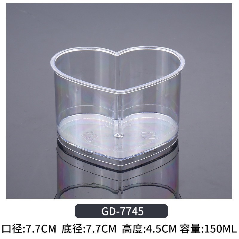 Vasos desechables transparentes para postres con tapa y cuchara, para gelatina y mousse