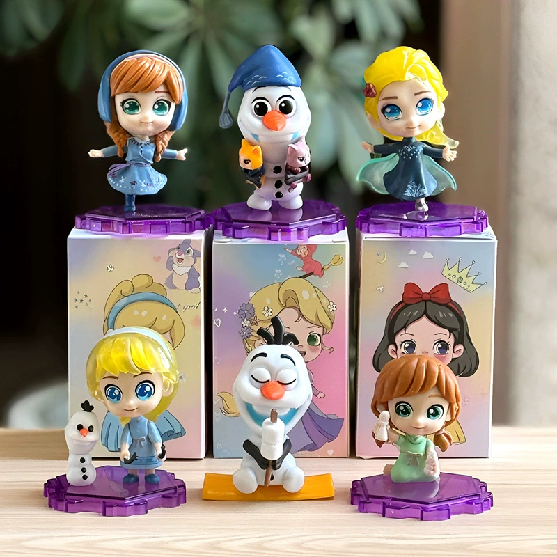 Mini Princess Figure Doll, PVC, Multiple Sizes, Gift Box Sets (2–7 pcs)