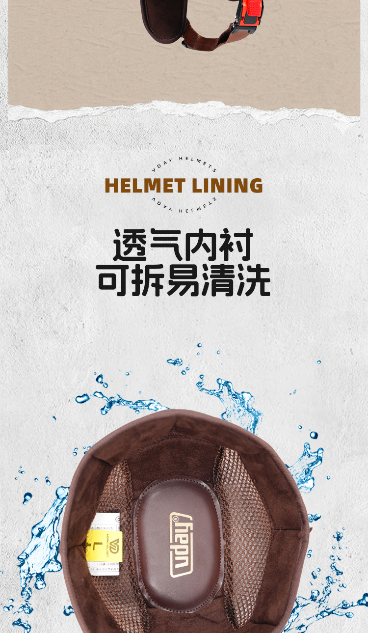 VD cross-border genuine helmet for electric motorcycles, 3C certified, suitable for commuting, summer sun protection, half helmet, all-season safety helmet