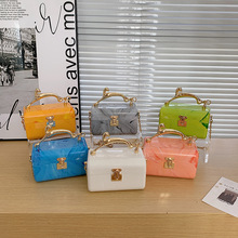 亚克力盒子包欧美跨境新款糖果色晚宴包时尚个性手提斜挎链条包