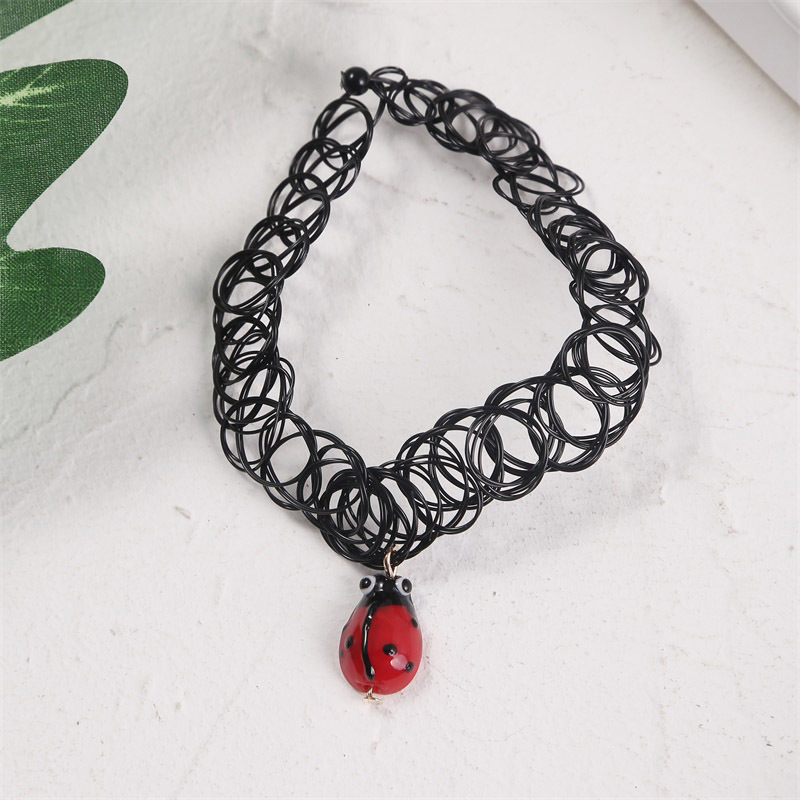 Simple Seven Star Ladybug Elasticity Necklace Wholesale display picture 3