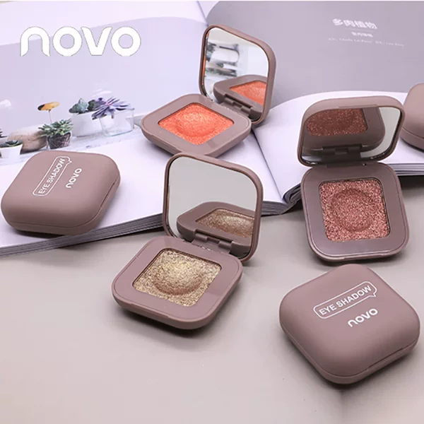 Novo Manufacturer Keyboard Fingertip Eyeshadow Palette Matte Earth Tones Mochi Potato Puree Single Color Eyeshadow Cross-Border Foreign Trade