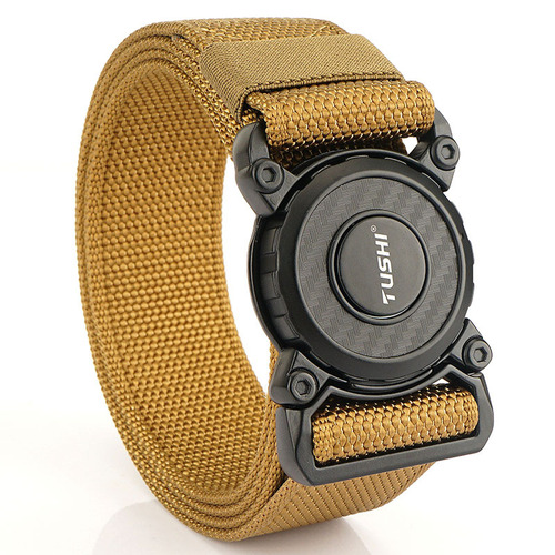 New quick release buckle tactical nylon belt workwear outdoor training pants belt casual men's belt manufacturer wholesale
