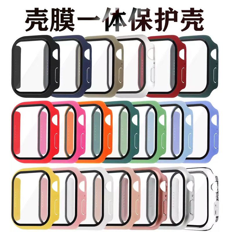 Suitable for appleWatchS10 protective case iWatch987 Apple PC glass case film integrated 46mm watch case Suitable for appleWatchS10 protective case iWatch987 Apple PC glass case film integrated 46mm watch case