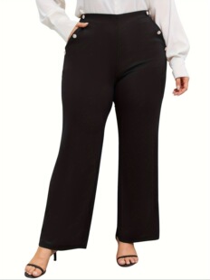 F 66898L High Waist Button Pants ����ֱͲѝ