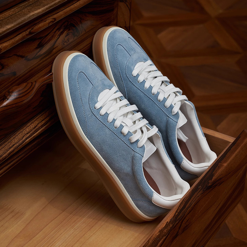 LP DESUN 신발 남성 유행 경량 편안한 디자인 센스 보드 신발 COWHIDE 비즈니스 캐주얼 쇠고기 텐더 부드러운 바닥 유럽과 미국 남성 신발