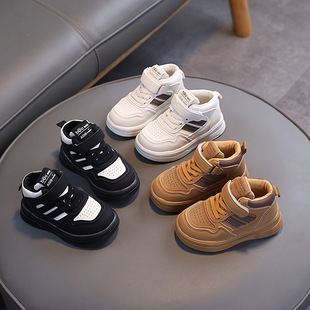 Children's White Shoes 2025 Spring & Fall Light-Soled Anti-Skid Shoes Boys' Casual Versatile Sports Shoes 1-6 Years Old Baby Shoes