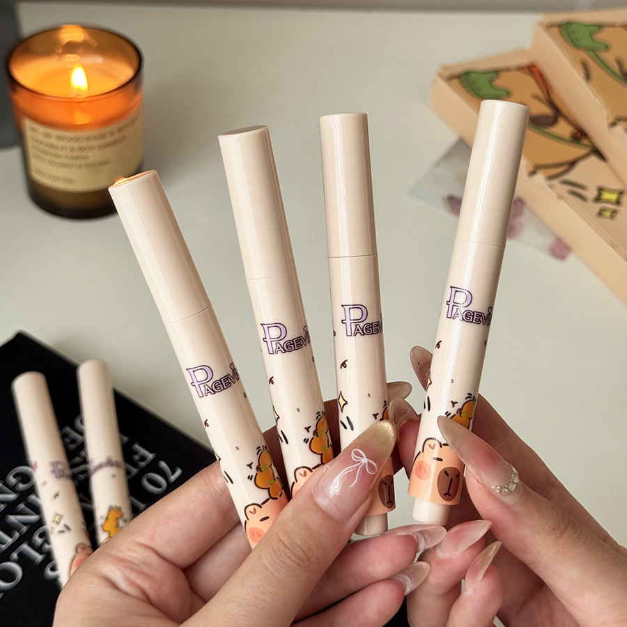 Barra de labios Kapibala transfronteriza 6 PÁGINA Nuevo juego de maquillaje Lápiz labial impermeable de larga duración europeo y americano