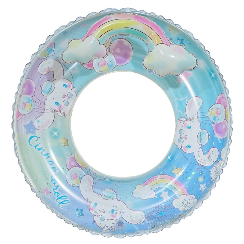 Sanrio, genuine nail sequins, children's inflatable swimming ring PVC, increased thickness