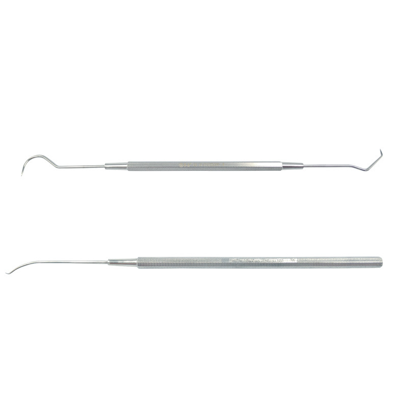 Sonda dental Star Tooth weirong aguja dental de acero inoxidable sin recubrimiento aguja dental limpia sonda dental palillos de dientes orales de un solo y doble cabeza