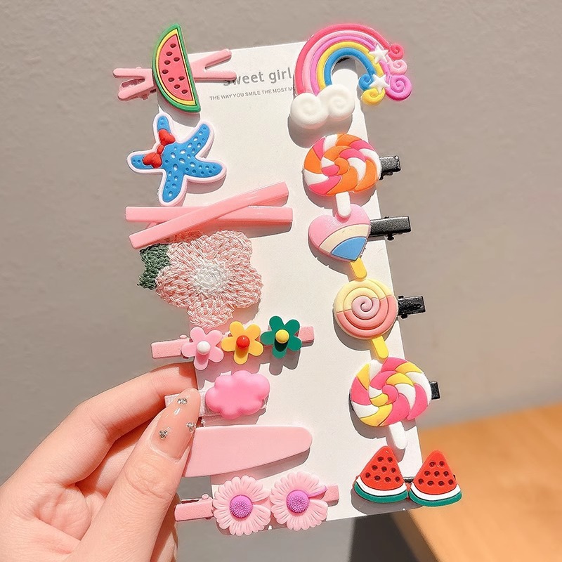 Horquilla para bebés, bolsa de tela completa, clip para cabello para bebés, no daña el cabello, niños, niñas, horquillas, lindos accesorios para el cabello, sombreros