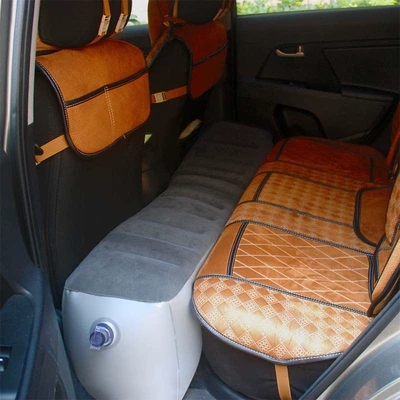 Portable inflatable rear seat cushion for Vehicle-mounted inflatable bed