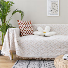 双面混搭复古沙发毯沙发套罩棉线毯全盖防滑沙发巾保护罩批发跨境