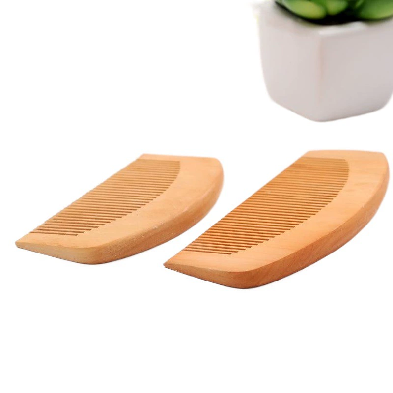 Крупные деревянные изделия портативная расческа из персикового дерева Антистатическая Расческа массажная расческа оптом