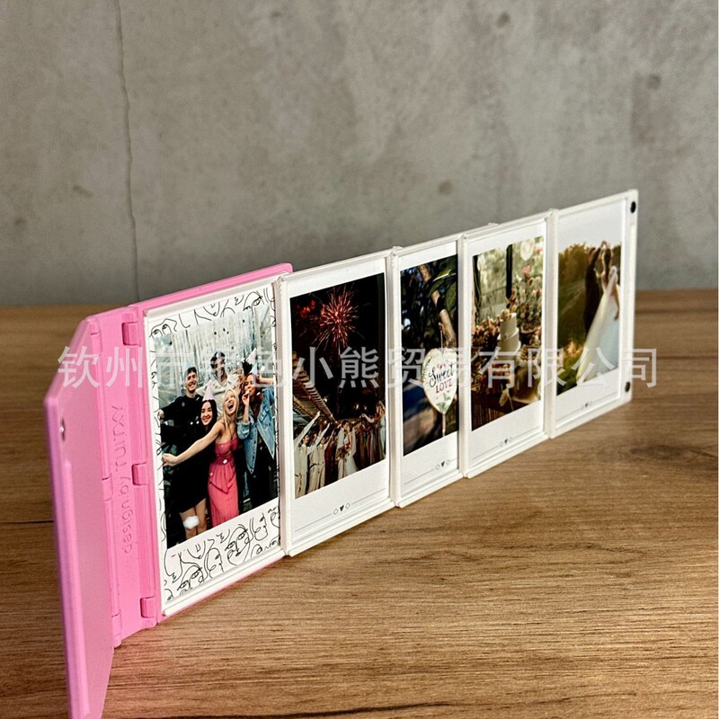 Sliding Photo Album – Instax Mini Photo Frame Polaroid 3inch Ice Cream Photo Box Ins Celebrity Small