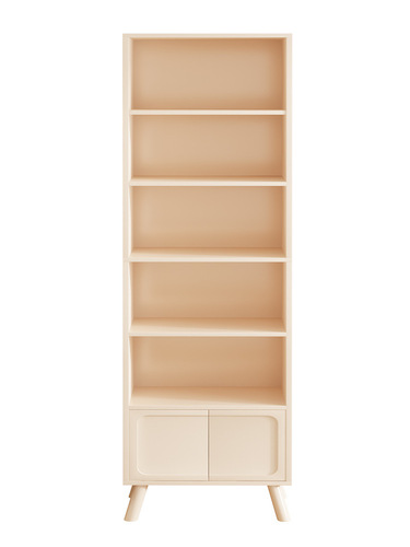 Bookshelf integrated wall storage cabinet with door bookcase floor-standing household dust-proof storage rack living room simple cabinet
