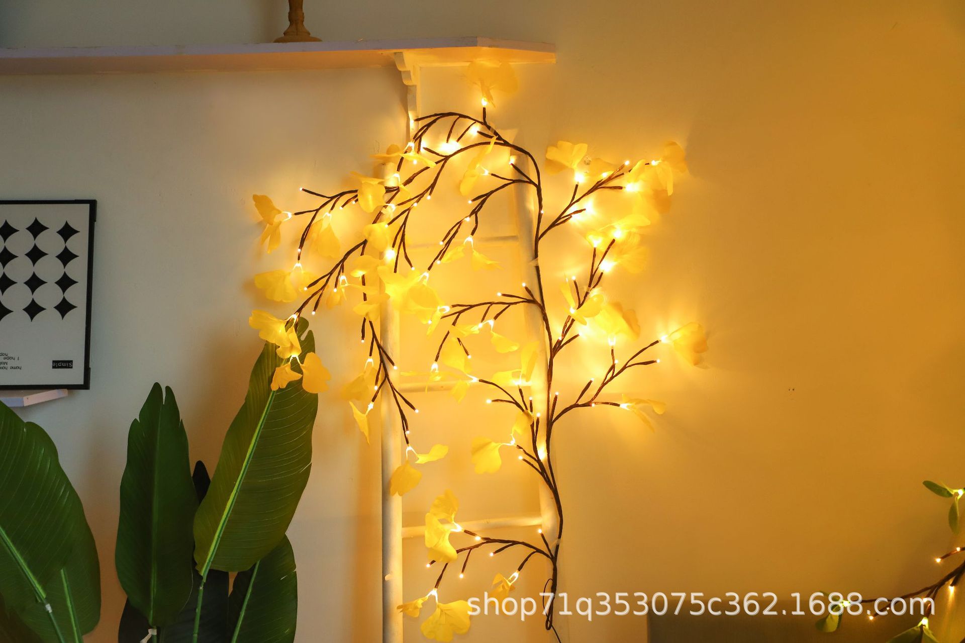 Lámpara de rama transfronteriza Lámpara de ratán Lámpara led Cadena de celebridades de Internet Decoración de la habitación Lámpara de colores Lámpara de serie Lámpara de modelado Lámpara de decoración navideña