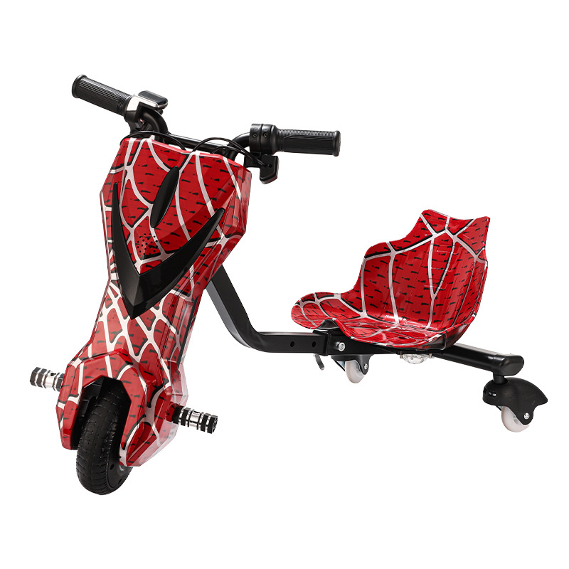 vehículo de deriva de tres ruedas, scooter eléctrico luminoso para niños, vehículo de juguete de cola de rotación, vehículo de equilibrio de alta potencia inteligente