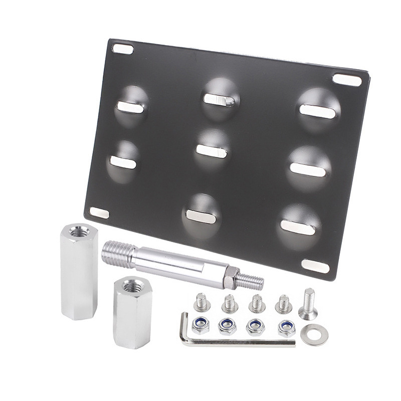 American Car Modified Trailer Hook License Plate Frame Personalized Eight-hole License Plate Frame Screw License Plate Frame