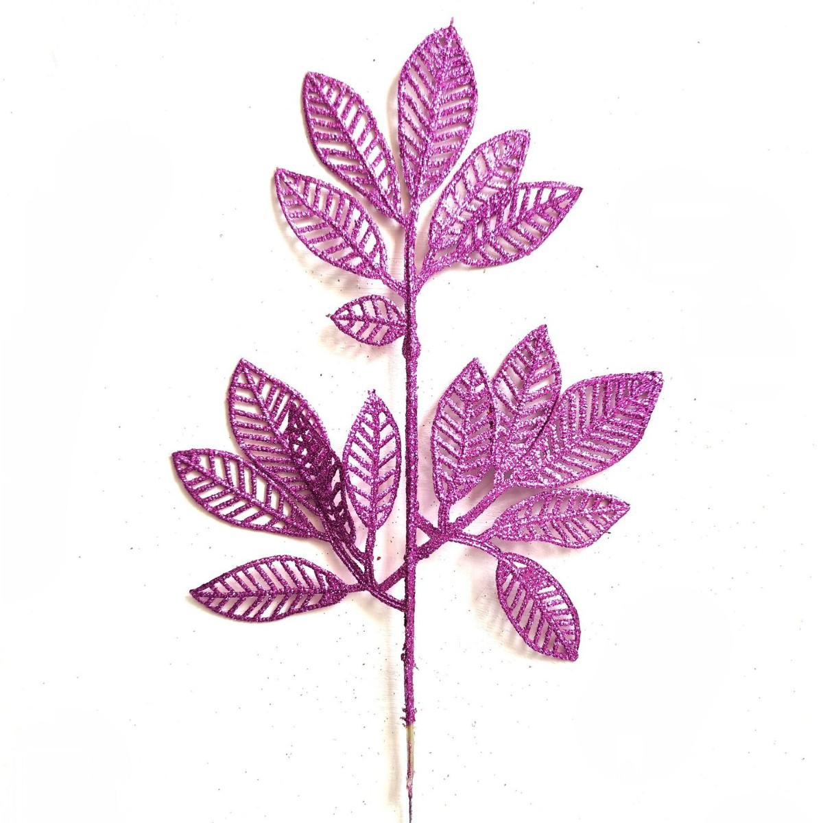 S / O transfronterizo nuevo polvo de oro de Navidad decoración para el hogar plástico árbol de Navidad 36cm de polvo de oro hojas de mango