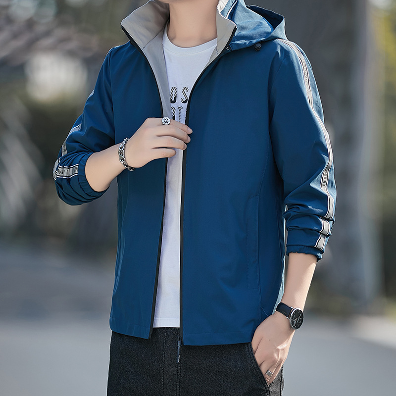 Chaqueta casual para hombre 2022 Abrigo con capucha engrosada forrada de lana de invierno Moda coreana más tamaño primavera y otoño para hombre